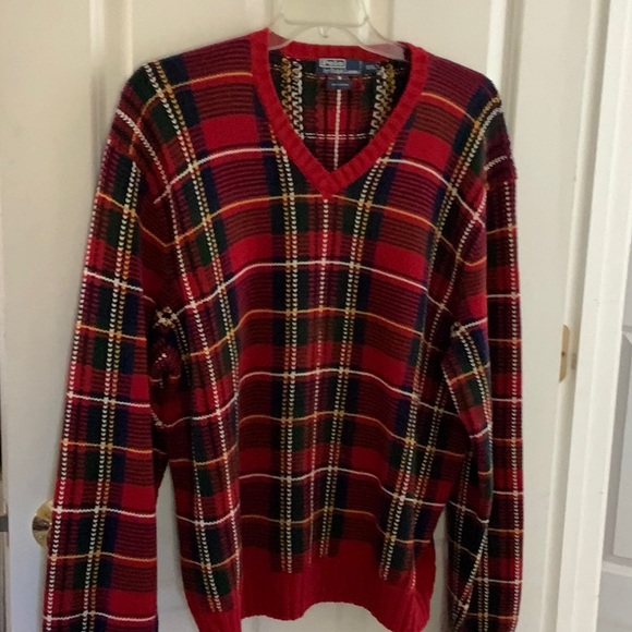 Final Price Drop Vintage NWOT Ralph Lauren Men’s V neck sweater. 100% cotton.XXL - Picture 2 of 6